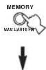 YAMAHA RXV457 - Appuyez sur MEMORY (MAN'L/AUTO FM) de la face avant tandis que le témoin MEMORY clignote. - 1