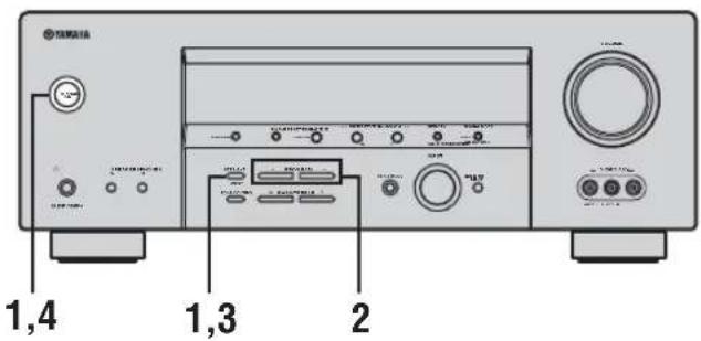 YAMAHA RXV457 - NEUEINSTELLUNG DER WERKSVORGABEN - 1