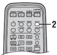 YAMAHA RXV457 - ■ Einstellung des Einschlaf-Timers - 1