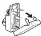 YAMAHA RXV457 - ■ Connecting the 75-ohm/300-ohm antenna adapter (U.K. model only) - 1