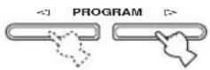 YAMAHA RXV457 - Gebruik PROGRAM | /h om door het menu te bladeren en selecteer "SP IMP". - 1