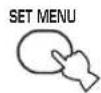 YAMAHA RXV350 - Press SET MENU. - 1