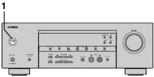 YAMAHA RXV350 - Mise sous tension - 1
