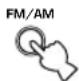 YAMAHA RXV350 - Appuyez sur la touche FM/AM pour selectionner la gamme FM. - 1