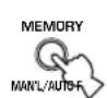 YAMAHA RXV350 - Press MEMORY (MAN'L/AUTO FM). - 1