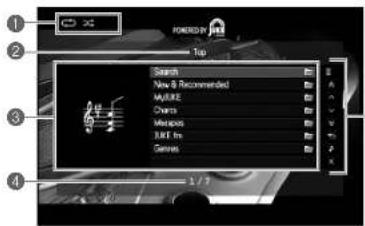YAMAHA RXA840 - ■Bläddringsskärmen - 1