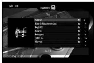 YAMAHA RXA840 - Appuyez à plusieurs reprises sur NET pour sélectionner « JUKE » comme source d'entrée. - 1
