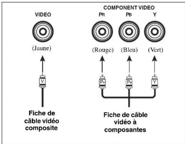 YAMAHA HTR6140 - Prises audio et fiches des cables Prises video et fiches des cables - 2
