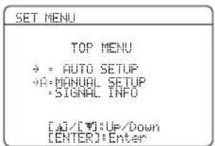 YAMAHA HTR6140 - Utilisation de SET MENU - 1