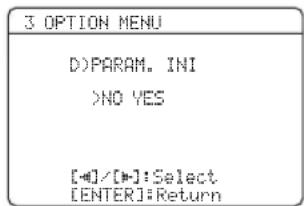YAMAHA HTR6140 - Hnuaauna napametpa D)PARAM. INI - 1