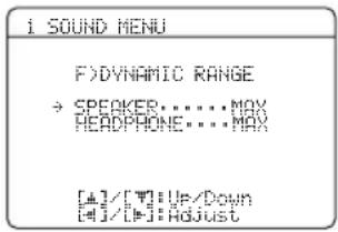 YAMAHA HTR6140 - ■Dynamisch bereik F/DYNAMIC RANGE - 1