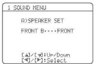 YAMAHA HTR6140 - FRONT B speaker setting FRONT B - 1