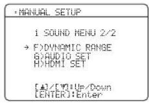 YAMAHA HTR6140 - SOUND MENU - 2