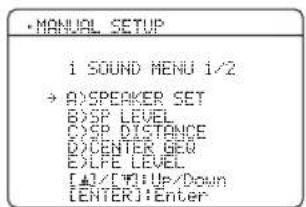 YAMAHA HTR6140 - SOUND MENU - 1