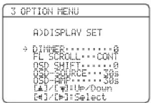 YAMAHA HTR6140 - ■Displayinstallingar ADISPLAY SET - 1