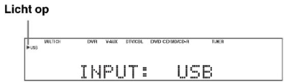 YAMAHA HTR6140 - Druk herhaaldelijk op @INPUT / (of op ③ USB) en selecteer USB. - 1