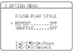 YAMAHA HTR6140 - USB weergavefunctions F)USB PLAY STYLE - 1