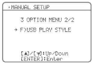 YAMAHA HTR6140 - OPTION MENU - 2