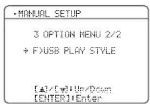 YAMAHA HTR6140 - OPTION MENU - 2