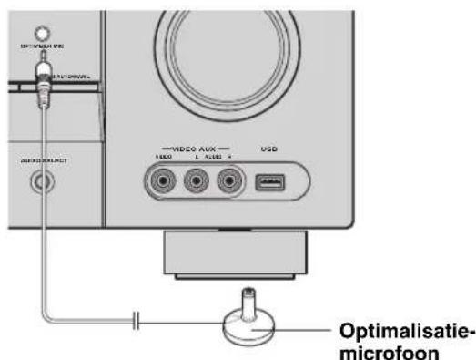 YAMAHA HTR6140 - Verbind de meegeleverde optimalisatie-microloon met de OPTIMIZER MIC aansluiting op het Voorpaneel. - 1