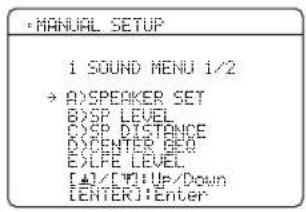 YAMAHA HTR6140 - SOUND MENU - 1