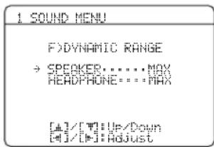 YAMAHA HTR6140 - Dynamique F)DYNAMIC RANGE - 1