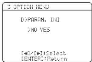 YAMAHA HTR6140 - Parameters initialiseren D)PARAM. INI - 1