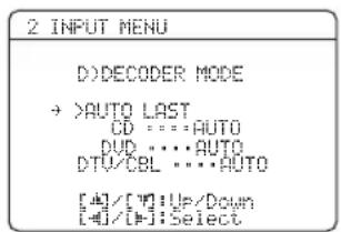 YAMAHA HTR6140 - Decoder-Modus D>DECODER MODE - 1
