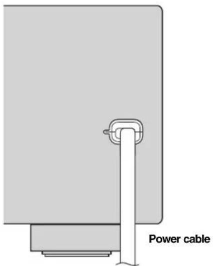 YAMAHA HTR6140 - Connecting the power cable - 1