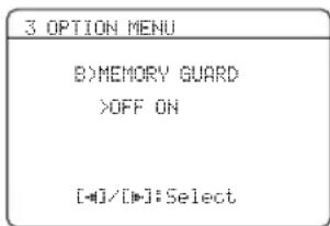 YAMAHA HTR6140 - ■Geheugen beveiliging B)MEMORY GUARD - 1