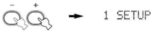 YAMAHA HTR5730 - Press - / + to enter into the BASIC menu. - 1