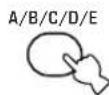 YAMAHA HTR5730 - Press A/B/C/D/E (A/B/C/D/E on the remote control) to select the preset station group. - 3