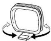YAMAHA HTR5730 - Connecting the AM loop antenna - 3