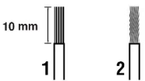YAMAHA HTR5730 - AnschlieBen an die FRONT A SPEAKER-Klemmen - 1