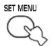 YAMAHA HTR5730 - Appuyez sur la touche SET MENU. - 1