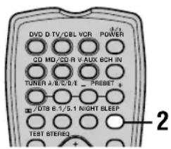 YAMAHA HTR5730 - Setting the sleep timer - 1
