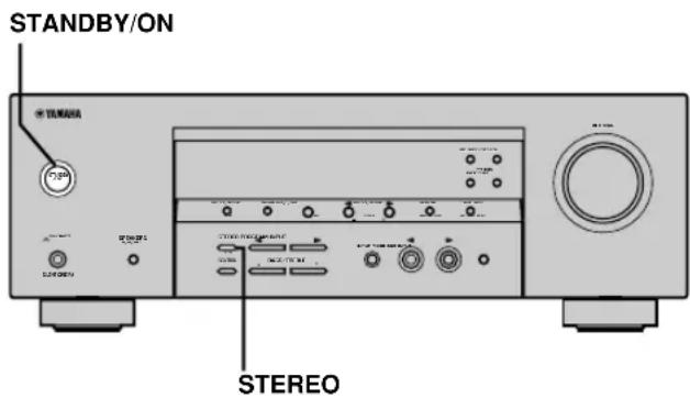 YAMAHA HTR5730 - Resetting the factory presets - 1