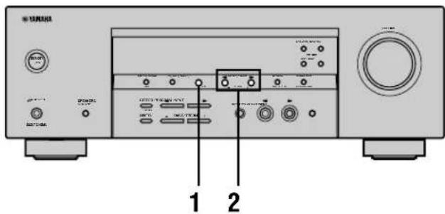 YAMAHA HTR5730 - Selecteren van voorkeuzenders - 1