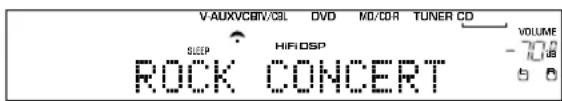 YAMAHA HTR5730 - Die „SLEEP“-Anzeige leuchtet auf dem Fronttafel-Display auf, nachdem Sie den Einsatz-Ltimer eingestellt haben. - 1