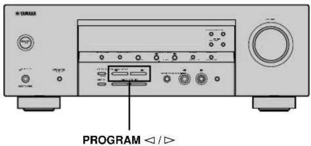 YAMAHA HTR5730 - Selecteren van een geluidsveldprogramma - 1