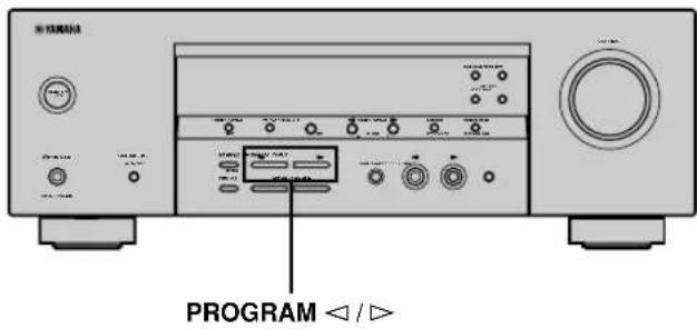 YAMAHA HTR5730 - Wahl eines Sound-Feld-Programms - 1