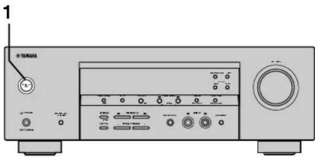 YAMAHA HTR5730 - Inschakelen van de stroom - 1