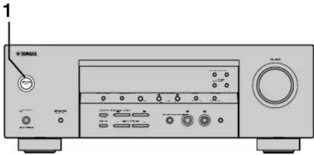 YAMAHA HTR5730 - Einschalten der Stromversorgung - 1