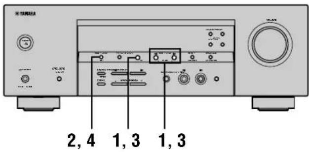 YAMAHA HTR5730 - ■Verwissen van voorkeuzegers - 1