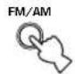 YAMAHA HTR5730 - Druk op FM/AM en selecteer de FM band. - 1