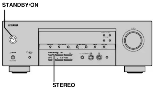 YAMAHA HTR5730 - Retour aux réglages d'usine - 1