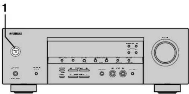 YAMAHA HTR5730 - Turning on the power - 1