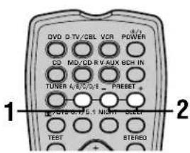 YAMAHA HTR5730 - Selecting preset stations - 2