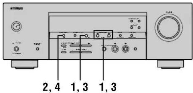 YAMAHA HTR5730 - Att byta ut forinstalla stationer - 1