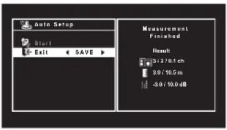YAMAHA HTR3065 - Gebruik de cursortoetsen om "SAVE" (Save) te selecteren en druk op ENTER. - 1